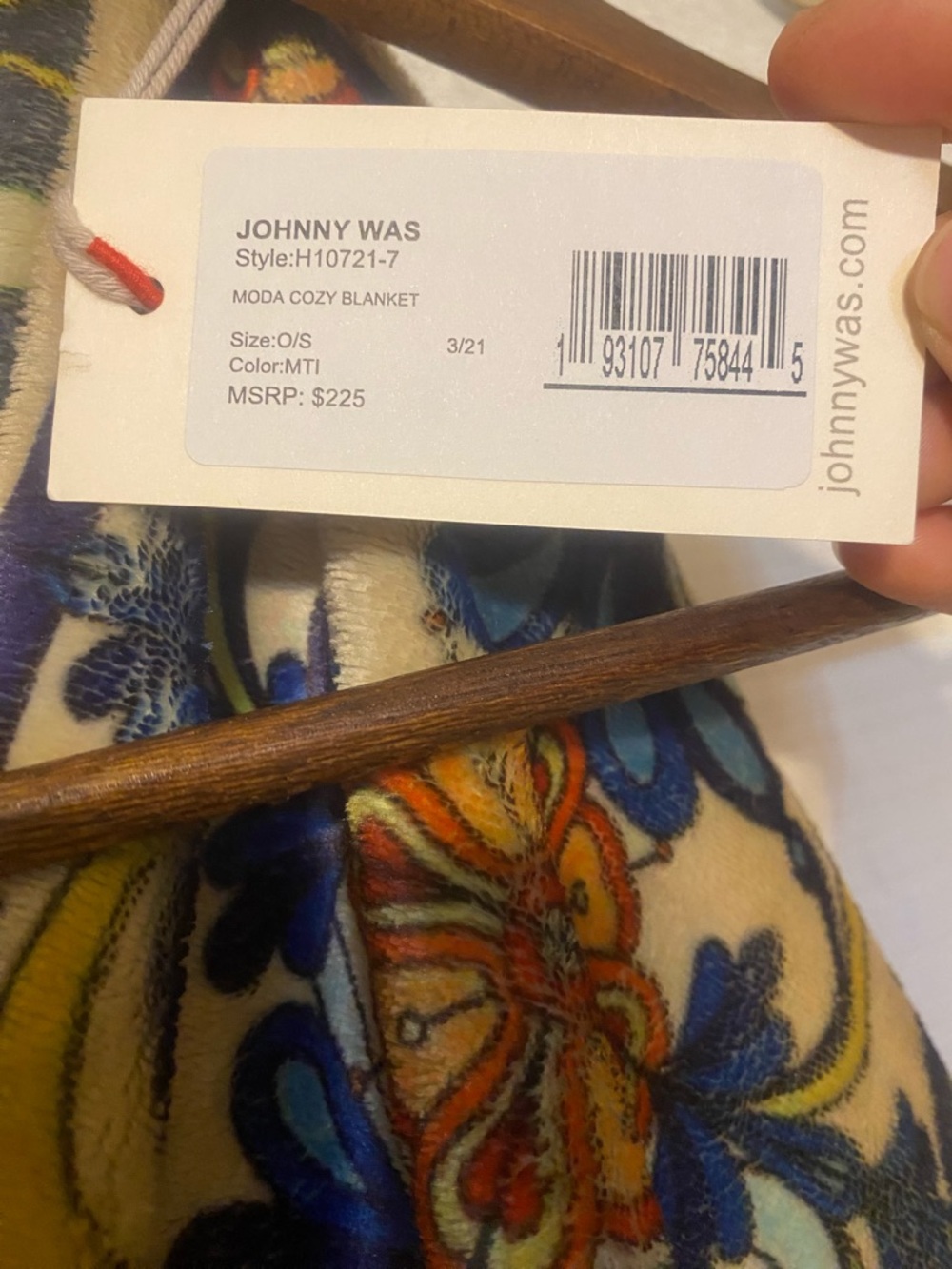 Johnny Was Moda Cozy Blanket Bag- BAG ONLY Shoulder Bag Cinch Top - Picture 8 of 8
